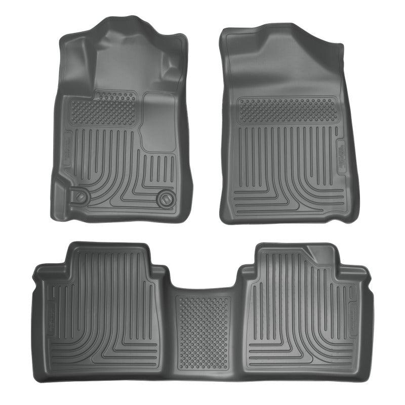 Husky Liners 07-11 Toyota Camry (All) WeatherBeater Combo Gray Floor Liners (One Piece for 2nd Row) - Corvette Realm