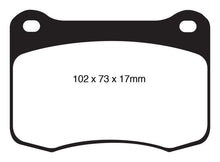 Load image into Gallery viewer, EBC 08+ Lexus IS-F 5.0 Yellowstuff Rear Brake Pads - Corvette Realm