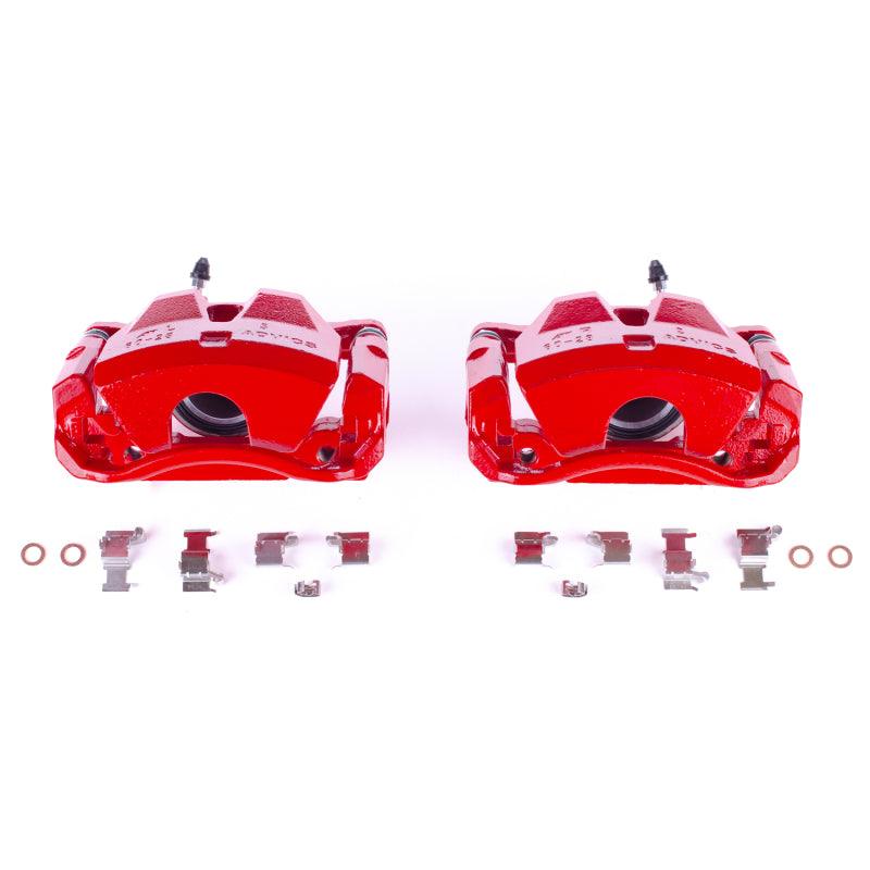 Power Stop 07-10 Lexus IS250 Front Red Calipers w/Brackets - Pair - Corvette Realm