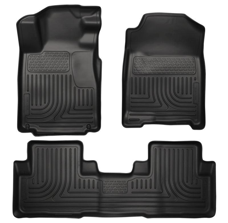 Husky Liners 11-12 Dodge Charger/Chrysler 300 WeatherBeater Combo Black Floor Liners - Corvette Realm