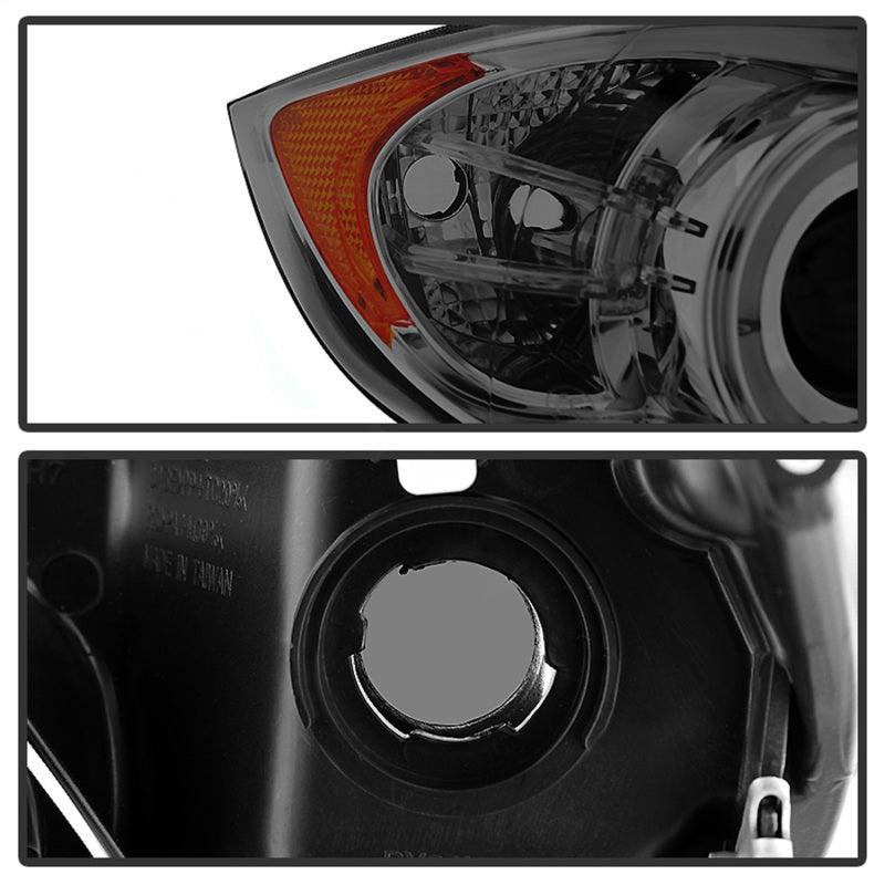 Spyder BMW E90 3-Series 06-08 (4 dr) Proj LED Halo Amber Reflctr Rplc Bulb Smke PRO-YD-BMWE9005-AM-S - Corvette Realm