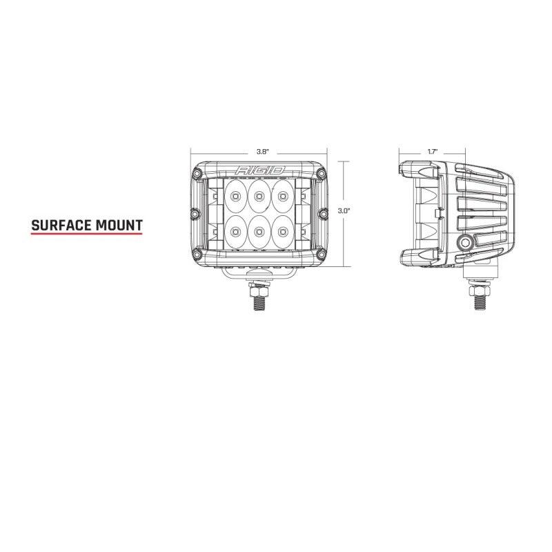 Rigid Industries D-SS Spot w/ Amber PRO Lens (Pair) - Corvette Realm