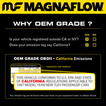 Load image into Gallery viewer, MagnaFlow Conv Univ 2.25in Inlet/Outlet Center/Center Round 11in Body L x 5.125in W x 15in Overall L