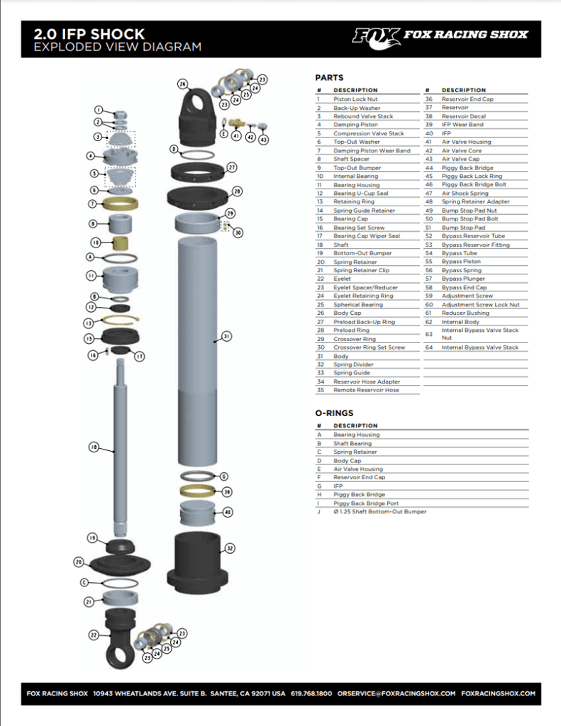 Fox 10-14 Ford Raptor Front Lower Replacement Shock Eyelet Bushing - Corvette Realm