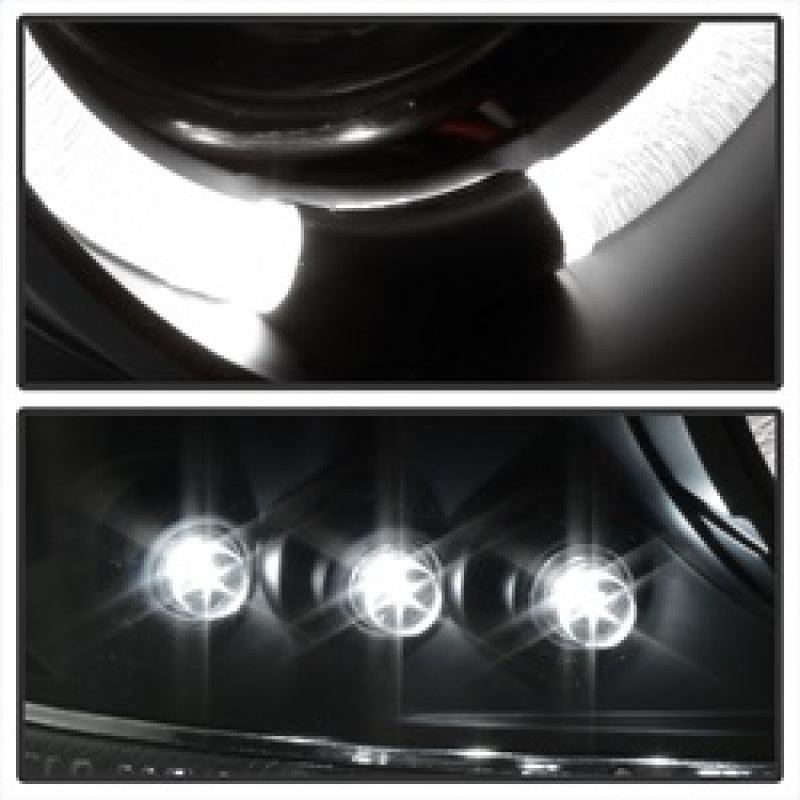 Spyder GMC Sierra 1500/2500/3500 99-06 Projector Headlights LED Halo LED Black PRO-YD-CDE00-HL-BK - Corvette Realm