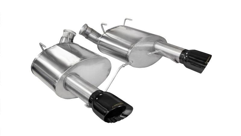 Corsa 11-14 Ford Mustang GT/Boss 302 5.0L V8 Black Xtreme Axle-Back Exhaust - Corvette Realm