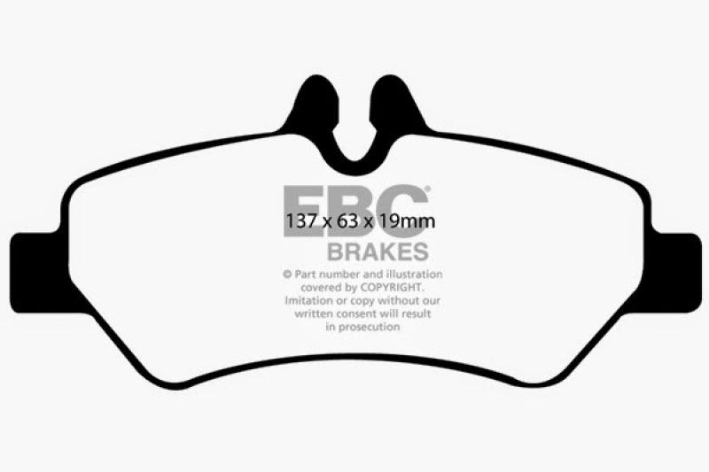 EBC 07+ Dodge Sprinter 2500 Greenstuff Rear Brake Pads - Corvette Realm