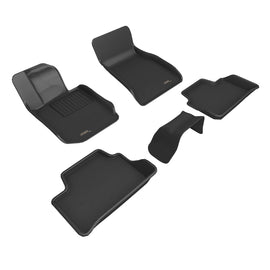 3D MAXpider 2019-2021 BMW 3 Series (G20) Kagu 1st & 2nd Row Floormats - Black