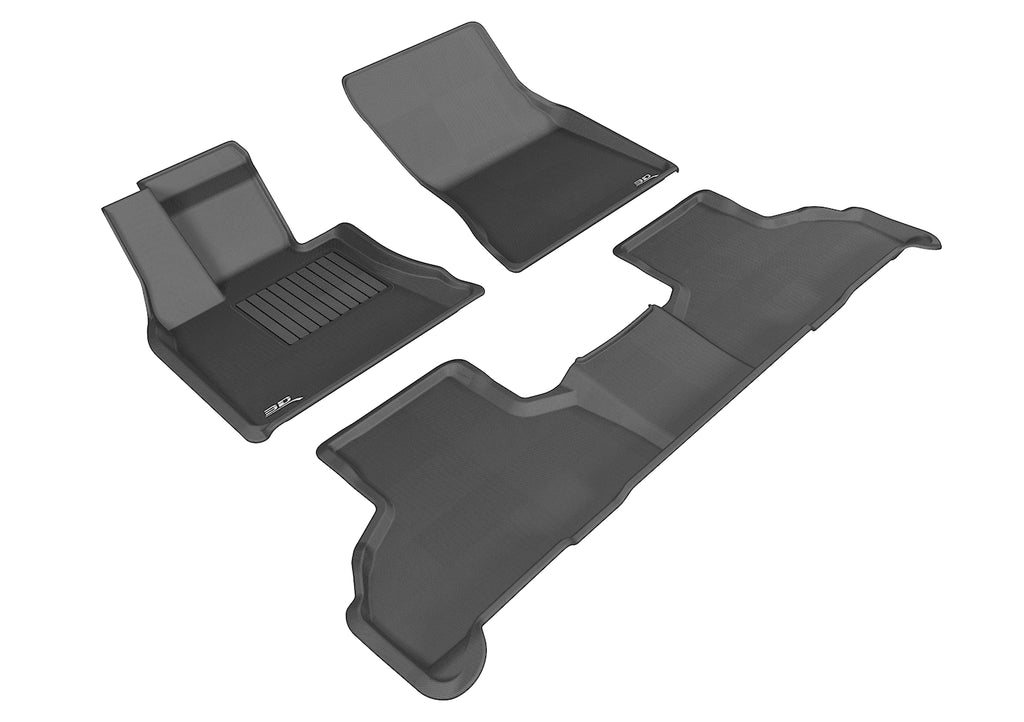 3D MAXpider 2014-2019 BMW X5/X6 F15/F16 Kagu 1st & 2nd Row Floormats - Black
