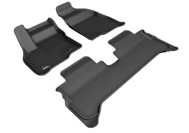 3D MAXpider 2017-2023 Chevy Bolt Ev Kagu 1st & 2nd Row Floor Mats - Black
