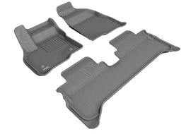 3D MAXpider 2017-2023 Chevy Bolt Ev Kagu 1st & 2nd Row Floor Mats - Gray
