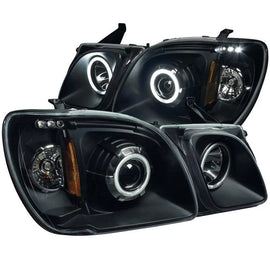 ANZO 1998-2007 Lexus Lx470 Projector Headlights w/ Halo Black (CCFL) - Corvette Realm