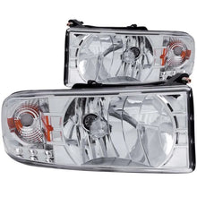 Load image into Gallery viewer, ANZO 1994-2001 Dodge Ram Crystal Headlights Chrome w/ LED - Corvette Realm