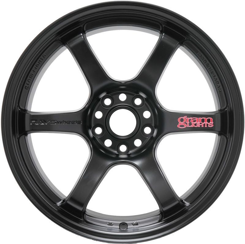 Gram Lights 57DR 17x9.0 +38 5-114.3 Semi Gloss Black Wheel - Corvette Realm