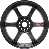 Gram Lights 57DR 17x9.0 +38 5-114.3 Semi Gloss Black Wheel