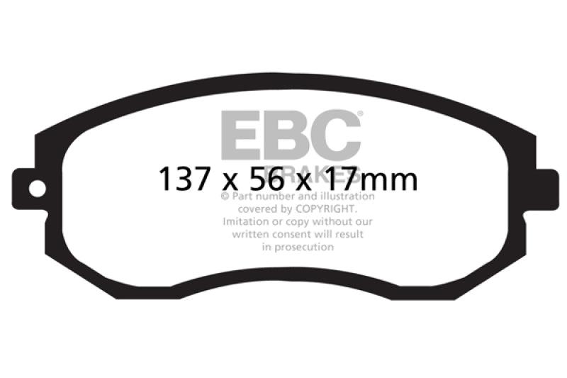EBC 12+ Scion FR-S 2 Redstuff Front Brake Pads - Corvette Realm