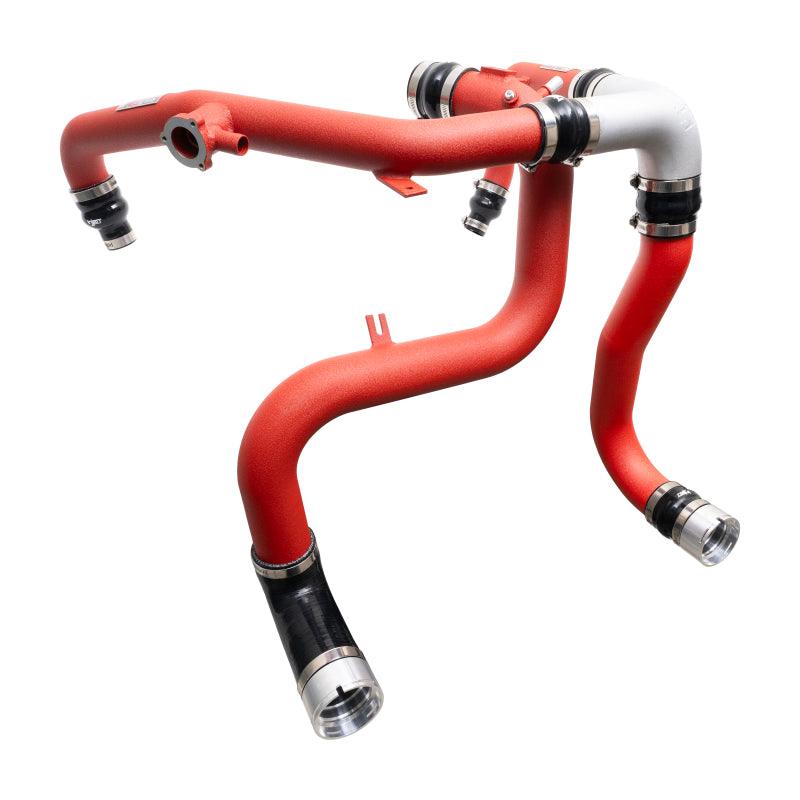 Injen 21-23 Ford Bronco 2.7L V6 (TT) EcoBoost SES Intercooler Pipes - Wrinkle Red - Corvette Realm