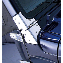 Load image into Gallery viewer, Rugged Ridge 97-06 Jeep Wrangler Stainless Steel Windshield Hinges - Corvette Realm
