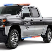 Load image into Gallery viewer, Putco 15-24 Chevrolet Silverado Blade Rocker Kits Sideliners - Red &amp; White w/ White Override - Corvette Realm