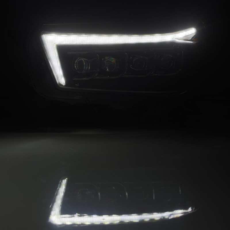 AlphaRex 10-13 Toyota 4Runner NOVA LED Projector Headlights Plank Style Black w/Seq Signal/DRL - Corvette Realm