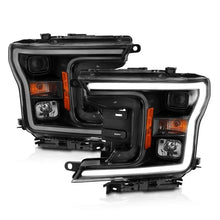 Load image into Gallery viewer, ANZO 2018-2019 Ford F-150 Projector Plank Style H.L. Black Amber (Without Switchback) - Corvette Realm
