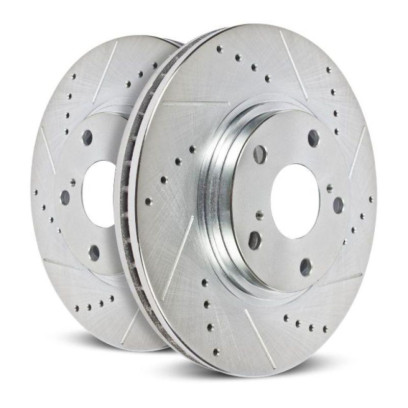 Power Stop 07-09 Chrysler Aspen Front Evolution Drilled & Slotted Rotors - Pair - Corvette Realm