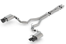 Load image into Gallery viewer, Borla 18-23 Ford Mustang GT 5.0L AT/MT 3in S-Type Catback Exhaust Black Chrome Tips w/ Valves