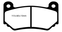 Load image into Gallery viewer, EBC 08-11 Lotus Exige 1.8 Supercharged (240) Yellowstuff Front Brake Pads - Corvette Realm