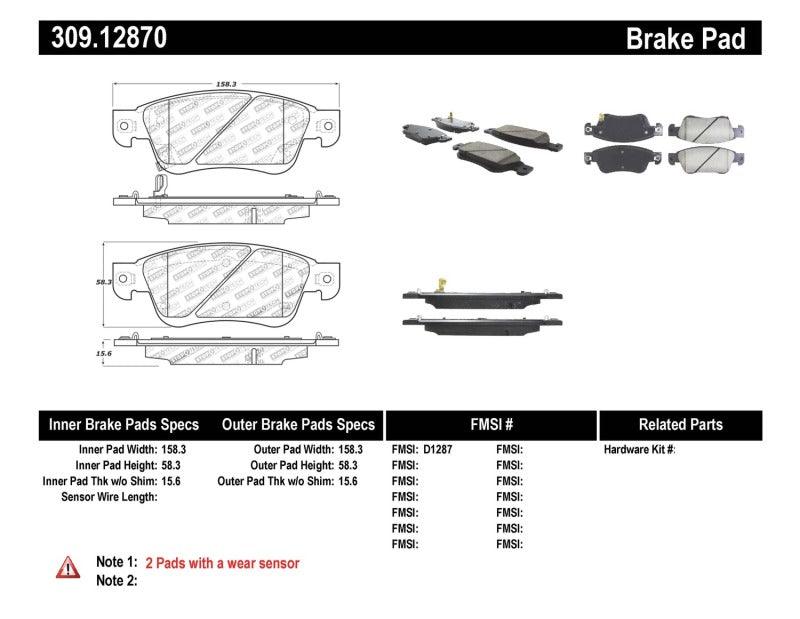 StopTech Performance 07-08 Infiniti G35 2WD Sedan / 08 Infiniti G37 Coupe Front Brake Pads - Corvette Realm