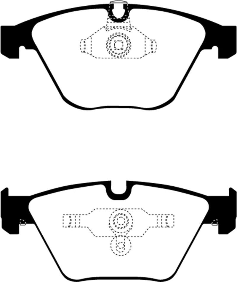 EBC 08-10 BMW M3 4.0 (E90) Redstuff Front Brake Pads - Corvette Realm
