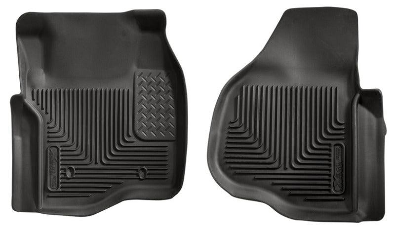 Husky Liners 11-12 Ford F250/F350/F450 Series Reg/Super/Crew Cab X-Act Contour Black Floor Liners - Corvette Realm