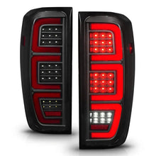 Load image into Gallery viewer, Anzo 19-23 GMC Sierra 1500/2500HD/3500HD Smoke Black Replacement Full LED Bar Tail Light