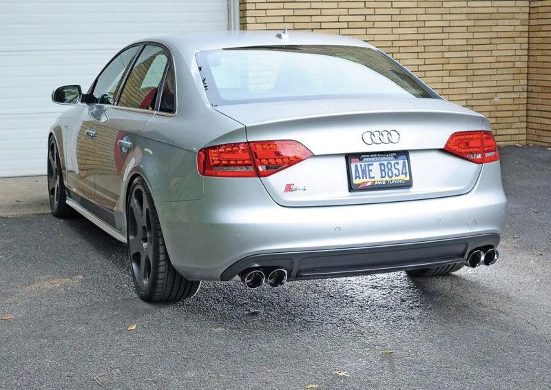 AWE Tuning Audi B8 / B8.5 S4 3.0T Touring Edition Exhaust - Chrome Silver Tips (90mm) - Corvette Realm