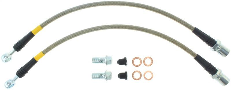 StopTech 98-05 Lexus GS300/GS350/GS400/GS430/GS450H Front Stainless Steel Brake Lines - Corvette Realm