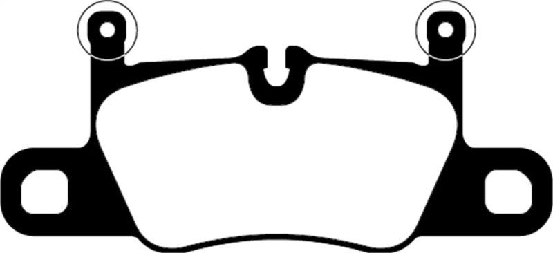 EBC 2016+ Porsche 911 (991/2 w/Cast Iron Rotors) 3.0TT Carrera Yellowstuff Rear Brake Pads - Corvette Realm