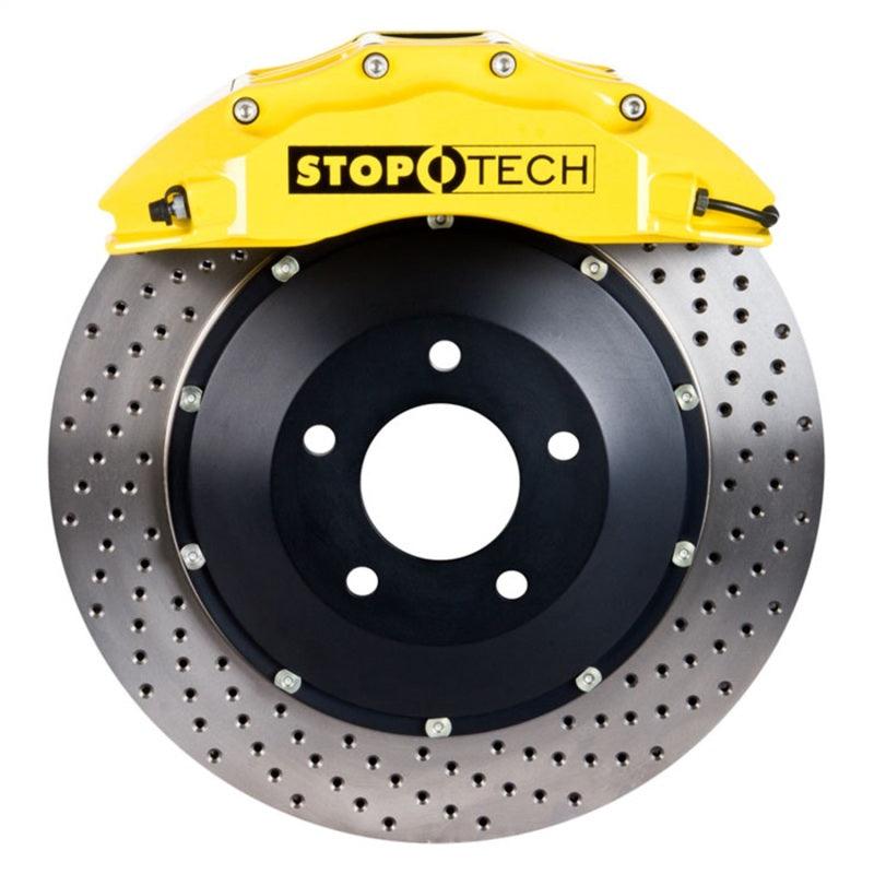 StopTech 08-13 BMW M3/11-12 1M Coupe Front BBK w/ Yellow ST-60 Calipers Drilled 380x35mm Rotor - Corvette Realm