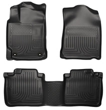 Load image into Gallery viewer, Husky Liners 2012 Toyota Camry WeatherBeater Combo Black Floor Liners - Corvette Realm