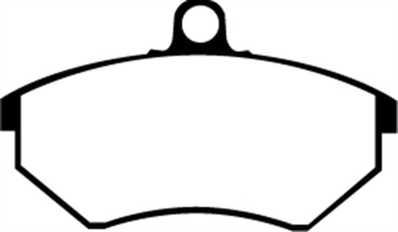 EBC 89-93 Volkswagen Corrado 1.8 Supercharged Redstuff Front Brake Pads - Corvette Realm