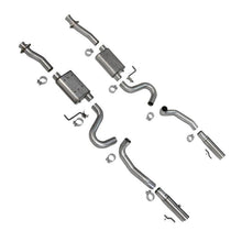 Load image into Gallery viewer, BBK 86-04 Mustang Cat Back Kit Varitune Mufflers Stainless Steel Tips - Corvette Realm