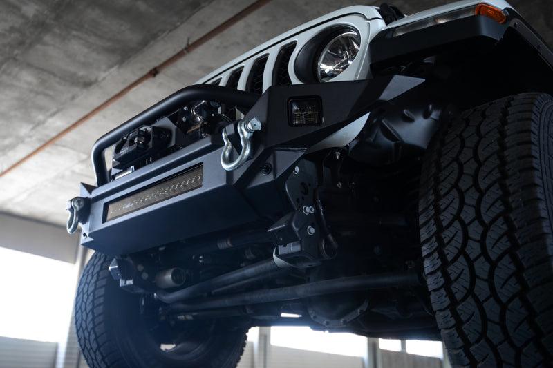 DV8 Offroad 18-23 Jeep Wrangler JL / 20-23 Jeep Gladiator JT FS-7 Mid-Width Winch Front Bumper - Corvette Realm