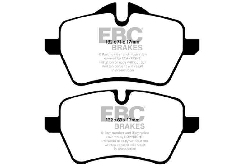EBC 07-14 Mini Hardtop 1.6 Turbo Cooper S Yellowstuff Front Brake Pads - Corvette Realm