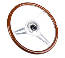 Load image into Gallery viewer, NRG Classic Wood Grain Steering Wheel (365mm) Wood w/Metal Inserts &amp; Brushed Alum. 3-Spoke Center - Corvette Realm