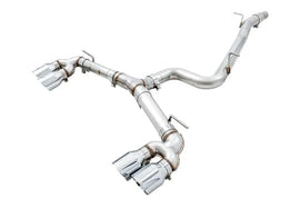 AWE Tuning Mk7 Golf R Track Edition Exhaust w/Chrome Silver Tips 102mm - Corvette Realm