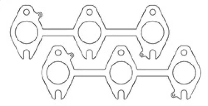 Cometic Dodge Cummins 5.9L 24V/24VCR .040in MLS (2) 3 Port Exhaust Gasket - Corvette Realm