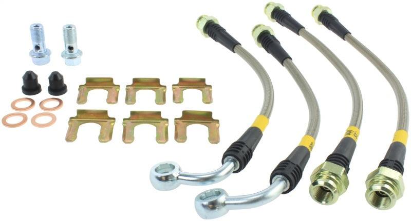 StopTech 05-06 LGT Stainless Steel Rear Brake Lines (4 Line Kit) - Corvette Realm