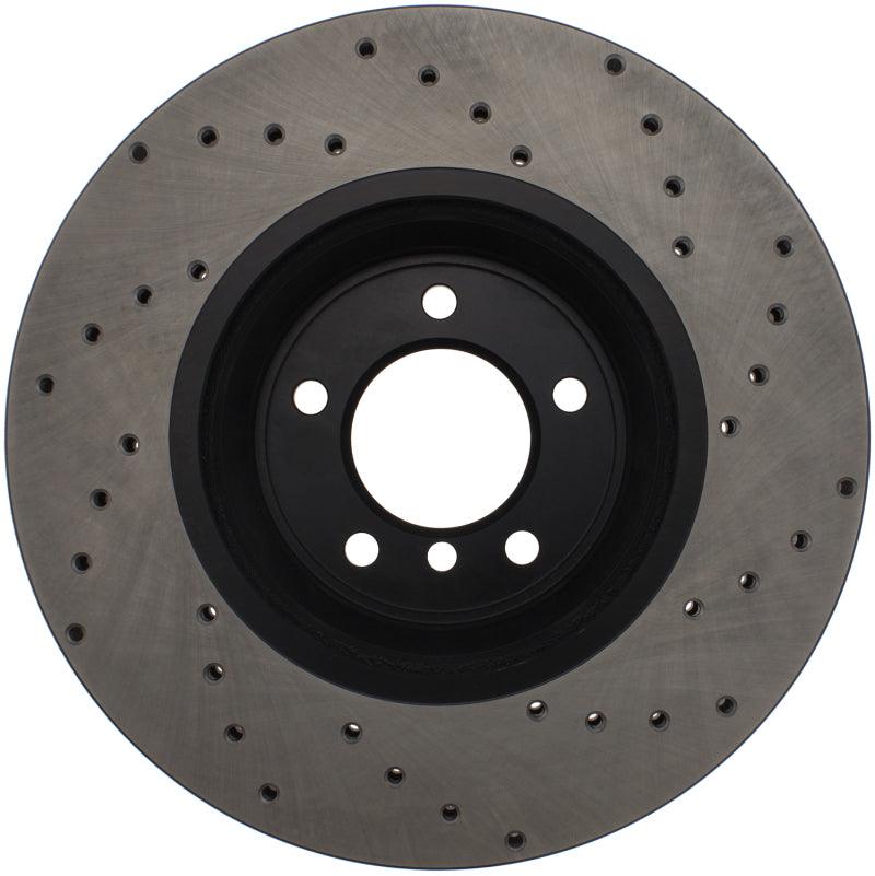 StopTech 07-10 BMW 335i Cross Drilled Right Front Rotor - Corvette Realm