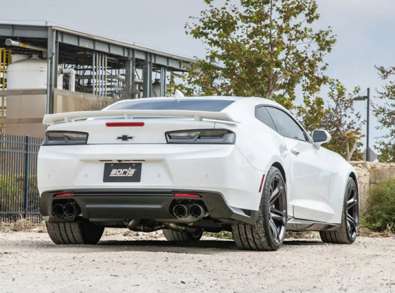 Borla 17-24 Chevrolet Camaro ZL1 6.2L V8 S Type Catback Exhaust w/ Dual Mode Valves CF Black Anod