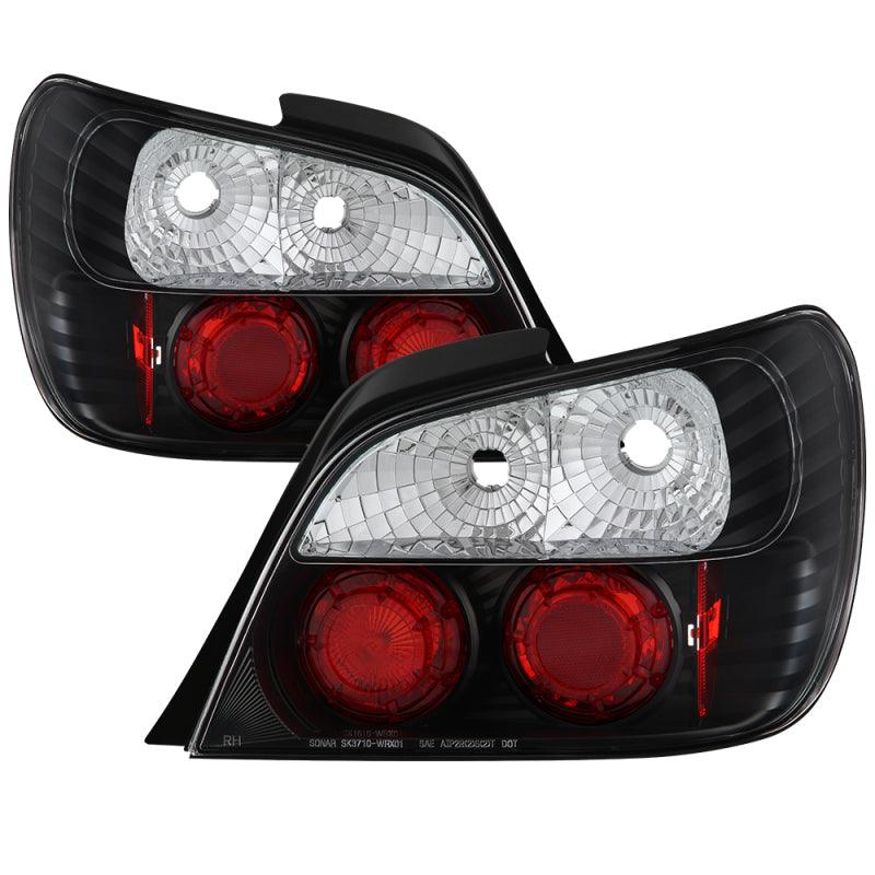 Spyder Subaru Impreza WRX/Sti 02-03 4Dr (Not Fit Wagon)Euro Style Tail Lights Black ALT-YD-SI01-BK - Corvette Realm