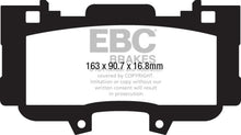 Load image into Gallery viewer, EBC 15+ Ford Mustang 2.3 Turbo Performance Pkg Yellowstuff Front Brake Pads - Corvette Realm