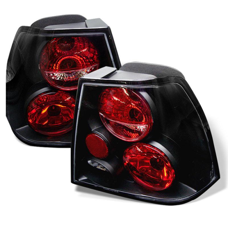 Spyder Volkswagen Jetta 99-04 Euro Style Tail Lights Black ALT-YD-VJ99-BK - Corvette Realm